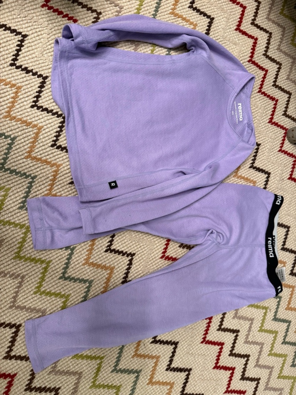 Lilac Thermal Top & Bottom Set for Kids